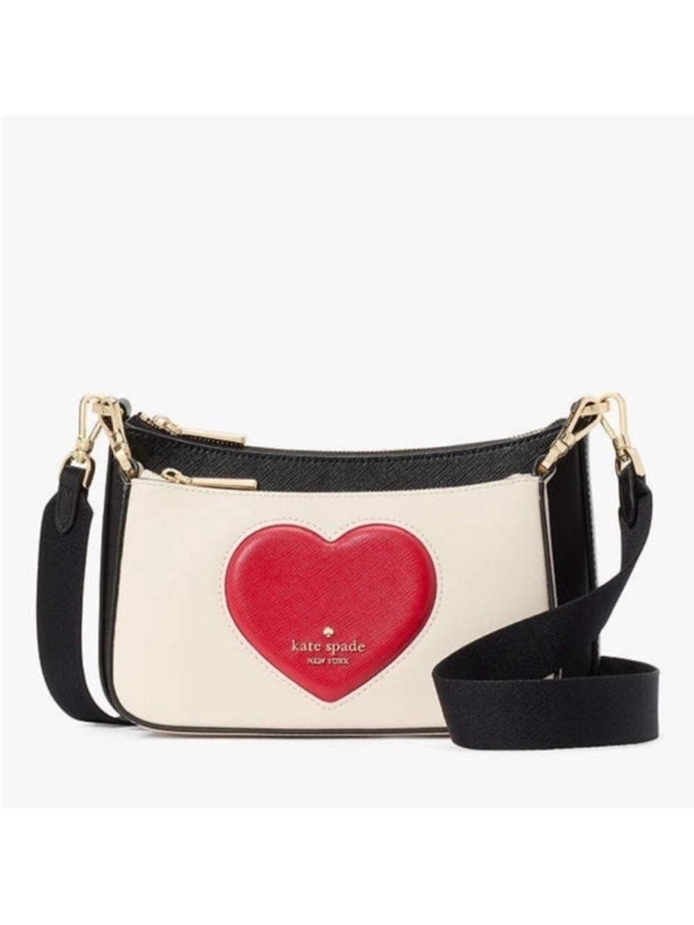 Kate Spade 2 in 1 Duet Puffy Heart Crossbody Bag NWT - Picture 14 of 14